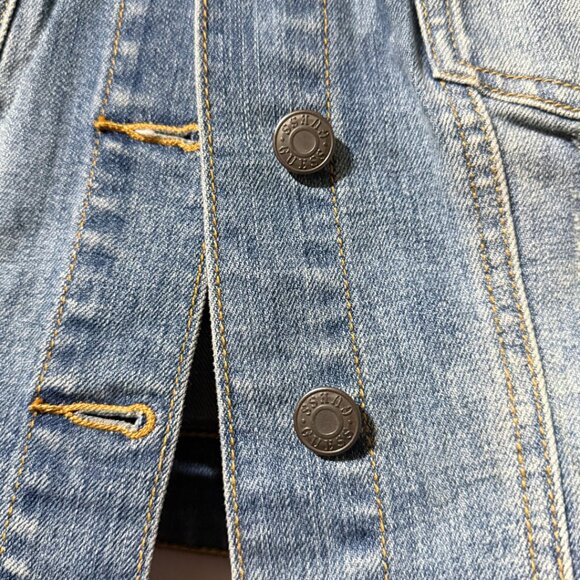 Guess Y2K Blue Denim Button up Vest – Women’s Size Small - Picture 14 of 16
